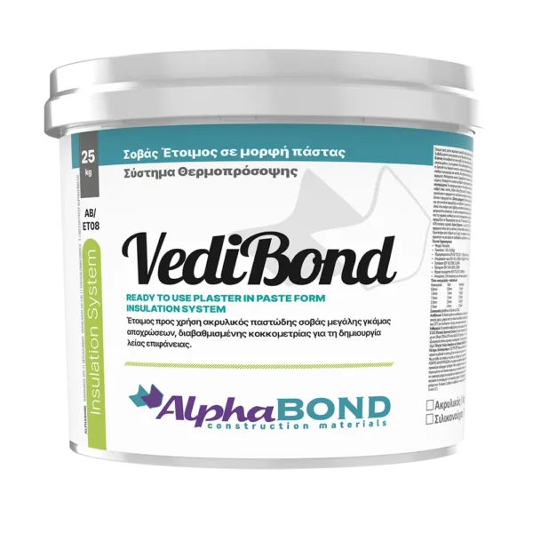 AB ET08 VediBond System Ακρυλικός Παστώδης Σοβάς