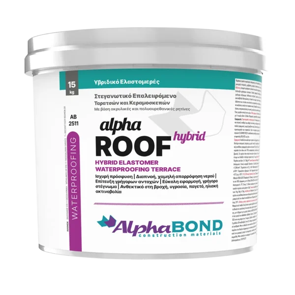 AB2511 Alpha Roof Hybrid Υβριδική Ακρυλική Στεγανωτική Επίστρωση Δώματος